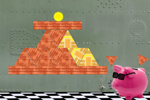 《小猪运输金币》游戏画面1