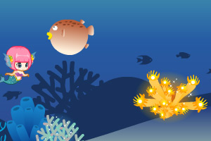 《美人鱼海底探险》游戏画面1