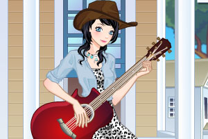 乡村女孩弹吉他