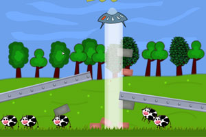 《飞碟爱奶牛》游戏画面1