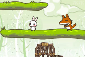 《小兔子诱引大灰狼》游戏画面4