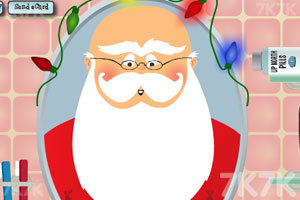 《圣诞老人刮胡子》游戏画面1