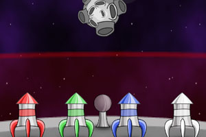 《颜色火箭撞彗星》游戏画面1