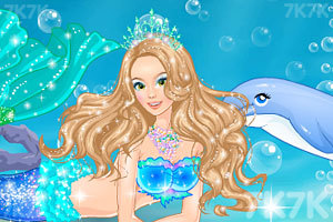 《美人鱼和海豚共舞》游戏画面2