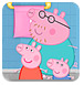 粉红小猪清理洗手间