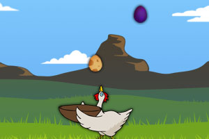 《母鸡接蛋》游戏画面1