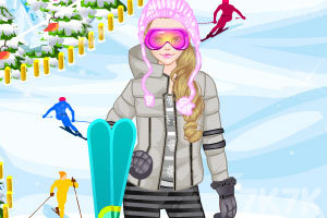 《爱滑雪的美女》游戏画面1