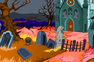 《逃离闹鬼的墓地》游戏画面1