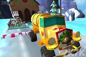 《圣诞老人开卡车》游戏画面1