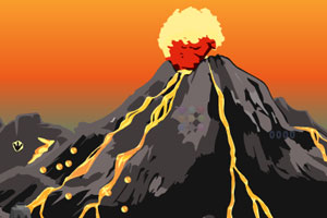 《活火山逃生》游戏画面1