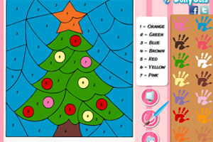 《圣诞树的填色》游戏画面1