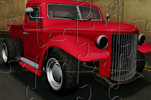 《红色卡车拼图》游戏画面1