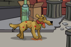 《受伤的狗逃跑》游戏画面1