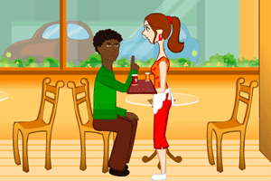 《当咖啡厅女服务员》游戏画面1