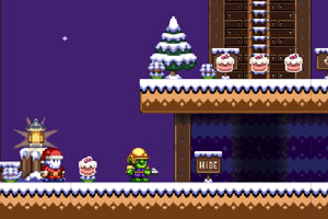《圣诞老人与冰激凌蛋糕》游戏画面1