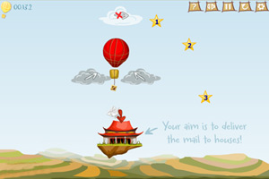《热气球收邮件》游戏画面1