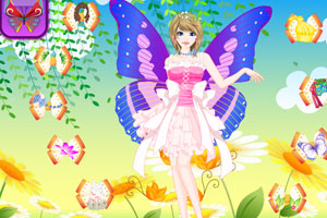 《美丽蝴蝶女孩》游戏画面1