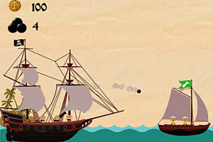 《海盗大炮炸渔船》游戏画面1