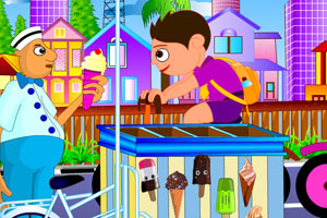 《校园冰淇淋车》游戏画面1