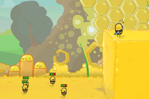 《愤怒的小蜜蜂无敌版》游戏画面1