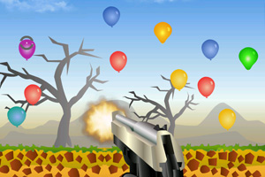 《枪打气球》游戏画面1