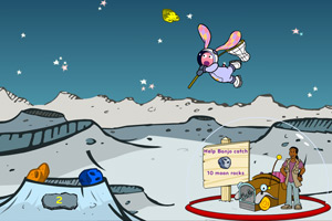 《宇航兔捞陨石》游戏画面1