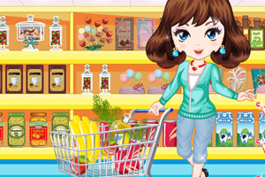 《女孩超市购物》游戏画面1