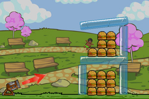 《宅男吃汉堡》游戏画面1