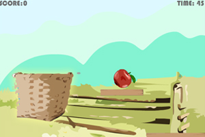 《水果进篮子》游戏画面1