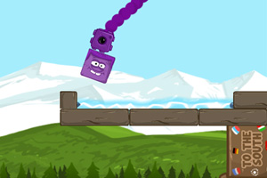 《紫色冰块回家选关版》游戏画面1