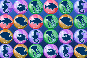 《海底生物对对碰》游戏画面1