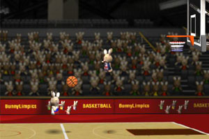 《疯狂兔子打篮球》游戏画面1
