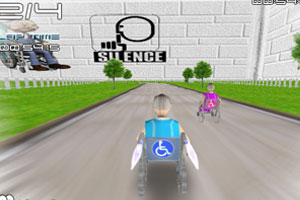 《3D轮椅竞速赛》游戏画面1
