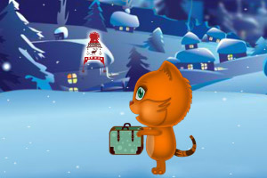 《小猫咪接礼物》游戏画面1
