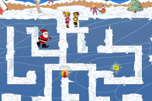 《圣诞老人迷宫寻礼物》游戏画面1