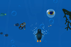 《小企鹅觅食》游戏画面1