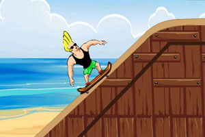《海滩耍酷滑板》游戏画面1