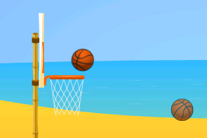 《海边练习投篮》游戏画面1