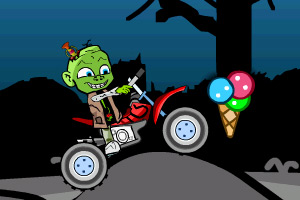 《僵尸小孩骑摩托》游戏画面1