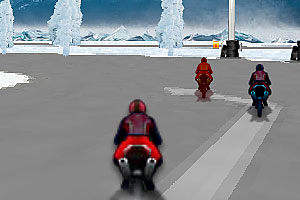 《冰山摩托赛》游戏画面1