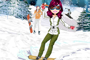 《美女滑雪之旅》游戏画面1