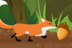 小狐狸收集栗子
