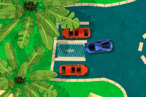 《美丽海滩停车》游戏画面1