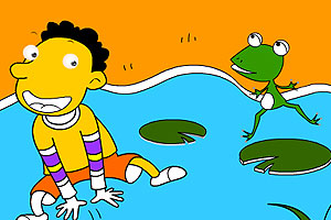 《我和青蛙跳荷叶》游戏画面1