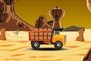 沙漠运货大卡车