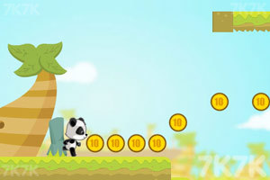 《熊猫吃金币》游戏画面1