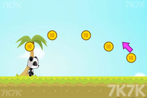 《熊猫吃金币》游戏画面3