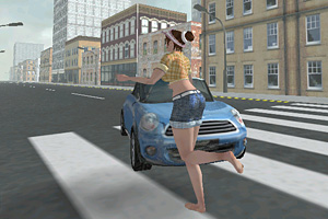 《3D妹子砸车》游戏画面1