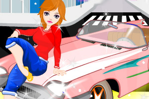 《女孩和跑车》游戏画面1
