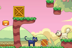 《友爱的猫猫与狗狗》游戏画面1